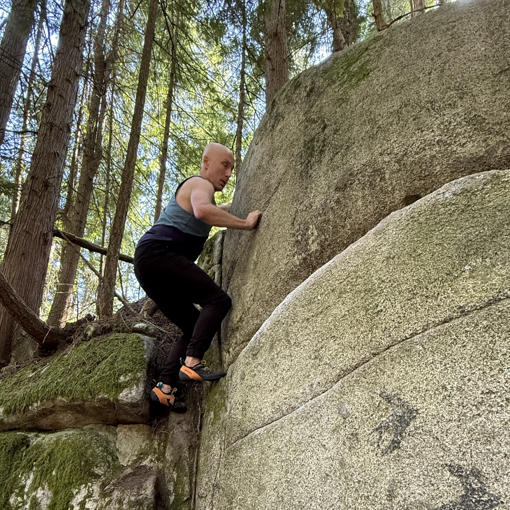 Climbing Beta video of climbers on Snakes and Ladders v0 in Vancouver with undefined beta videos in KAYA, the climber's app - where climbers can log and track their ascents, progress, and connect with their local gym and outdoor climbing community.