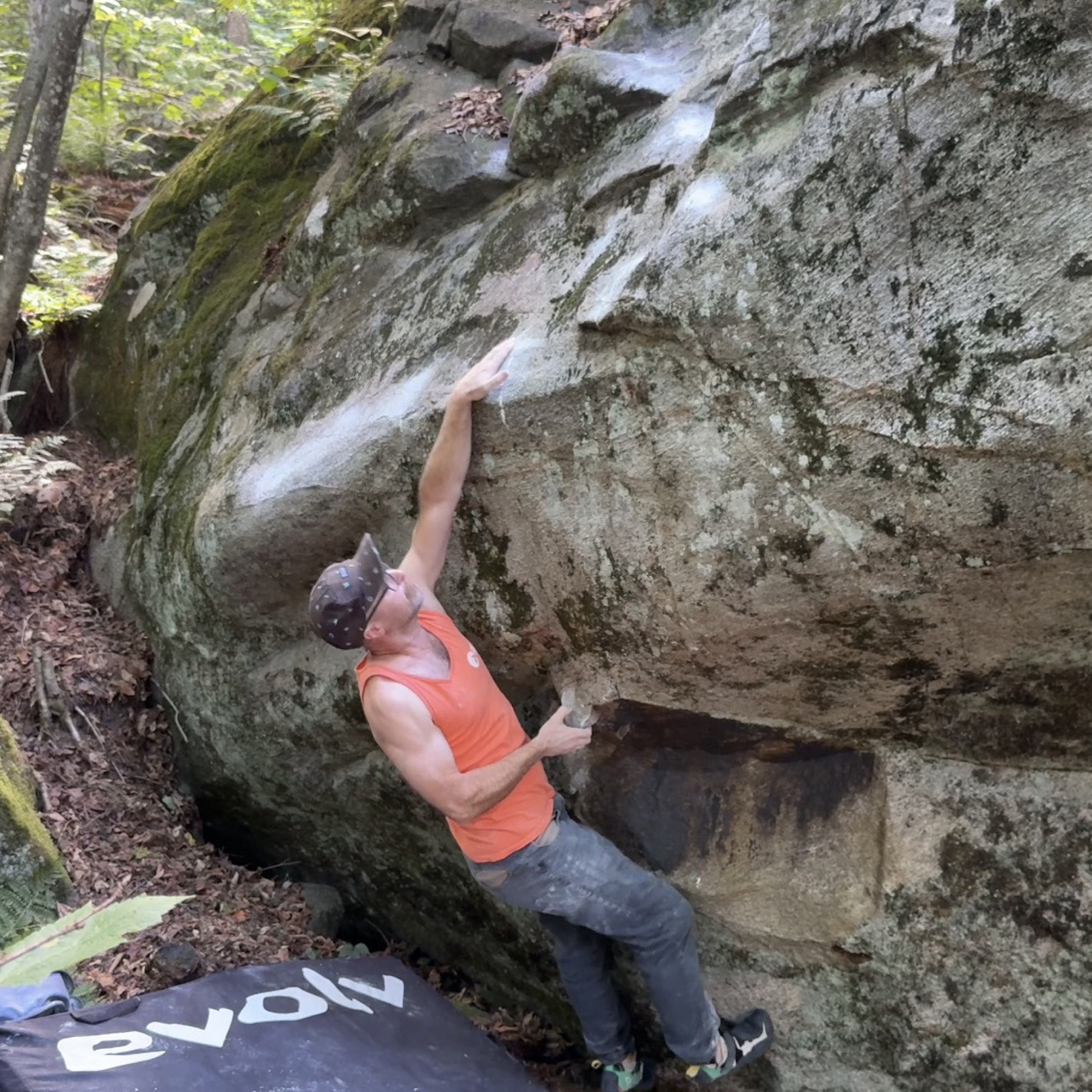 Climbing Beta video of climbers on Eternal Spring v6 in Adirondacks with undefined beta videos in KAYA, the climber's app - where climbers can log and track their ascents, progress, and connect with their local gym and outdoor climbing community.