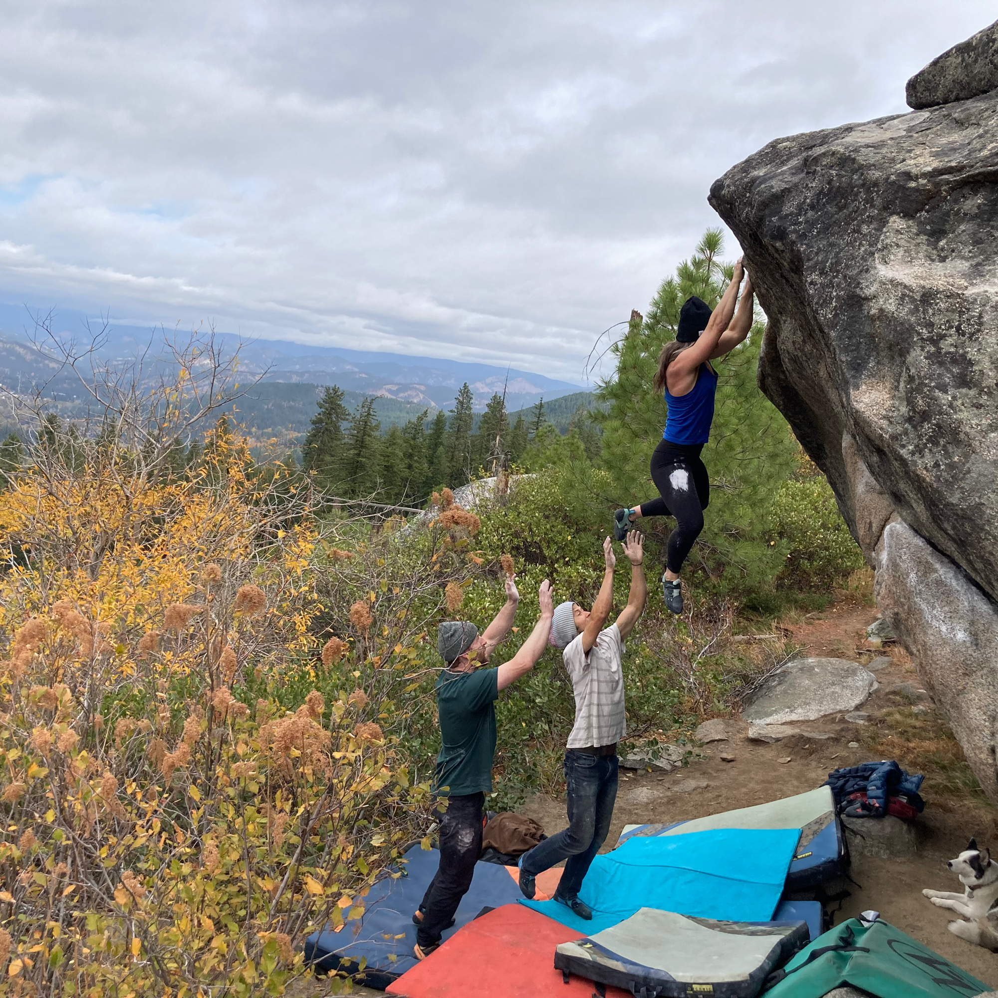 Climbing Beta video of climbers on Darth Maul v4 in Leavenworth with undefined beta videos in KAYA, the climber's app - where climbers can log and track their ascents, progress, and connect with their local gym and outdoor climbing community.