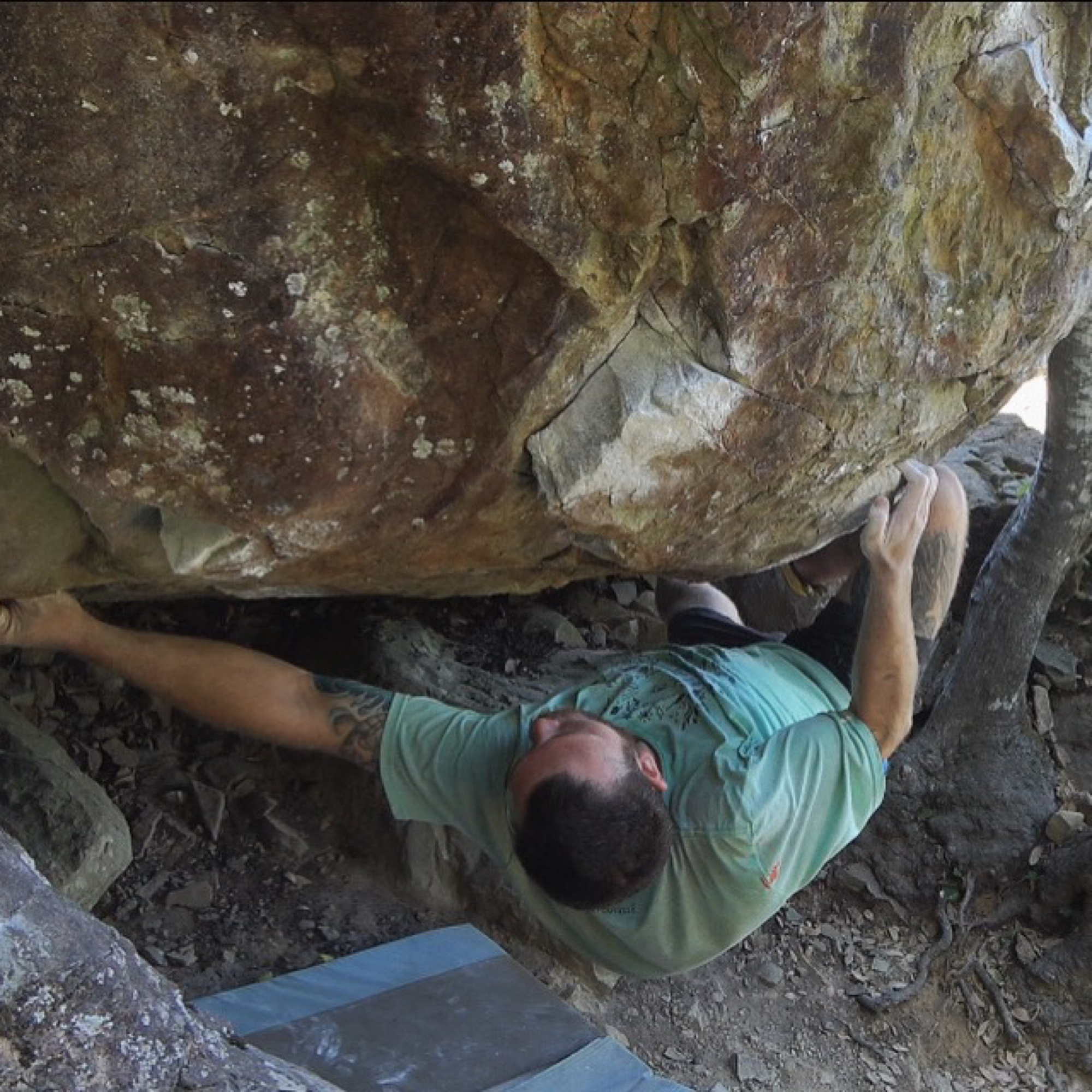 Climbing Beta video of climbers on Campus Girlz (aka Procrastination) v8 in Mt. Tamalpais with undefined beta videos in KAYA, the climber's app - where climbers can log and track their ascents, progress, and connect with their local gym and outdoor climbing community.