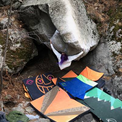 Authentic Battle Damage v12 - Middle Canyon, Boulder Canyon Bouldering ...