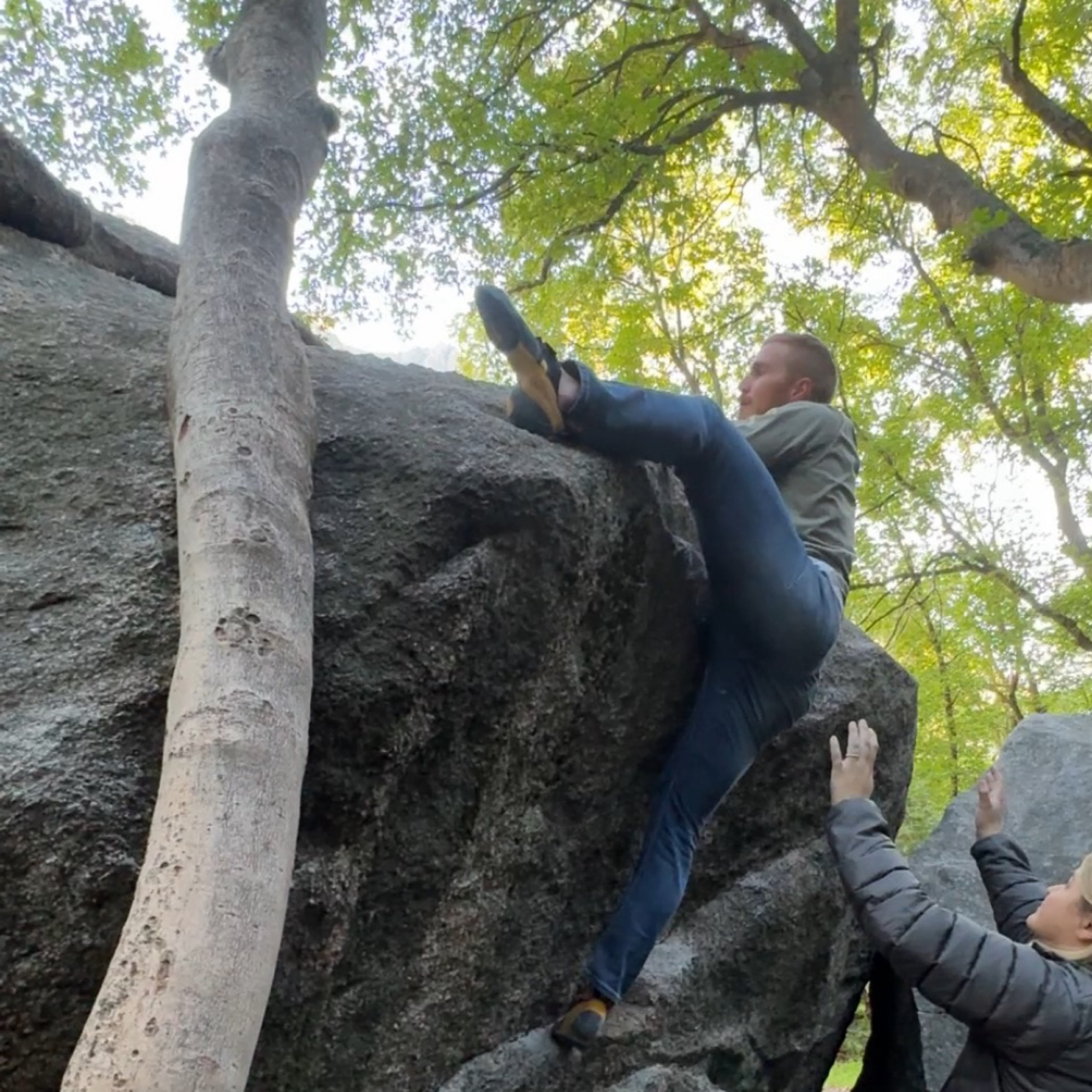Climbing Beta video of climbers on A Bit Slopey v7 in Little Cottonwood Canyon with undefined beta videos in KAYA, the climber's app - where climbers can log and track their ascents, progress, and connect with their local gym and outdoor climbing community.