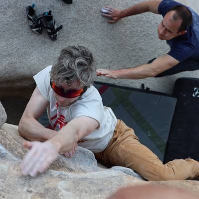 False Hueco Traverse v2, Joshua Tree - Beta Video from MartinCantSend
