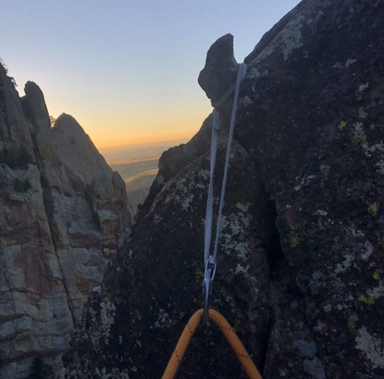 Climbing Beta video of climbers on Long John Wall 5.8 in Eldorado Canyon with undefined beta videos in KAYA, the climber's app - where climbers can log and track their ascents, progress, and connect with their local gym and outdoor climbing community.
