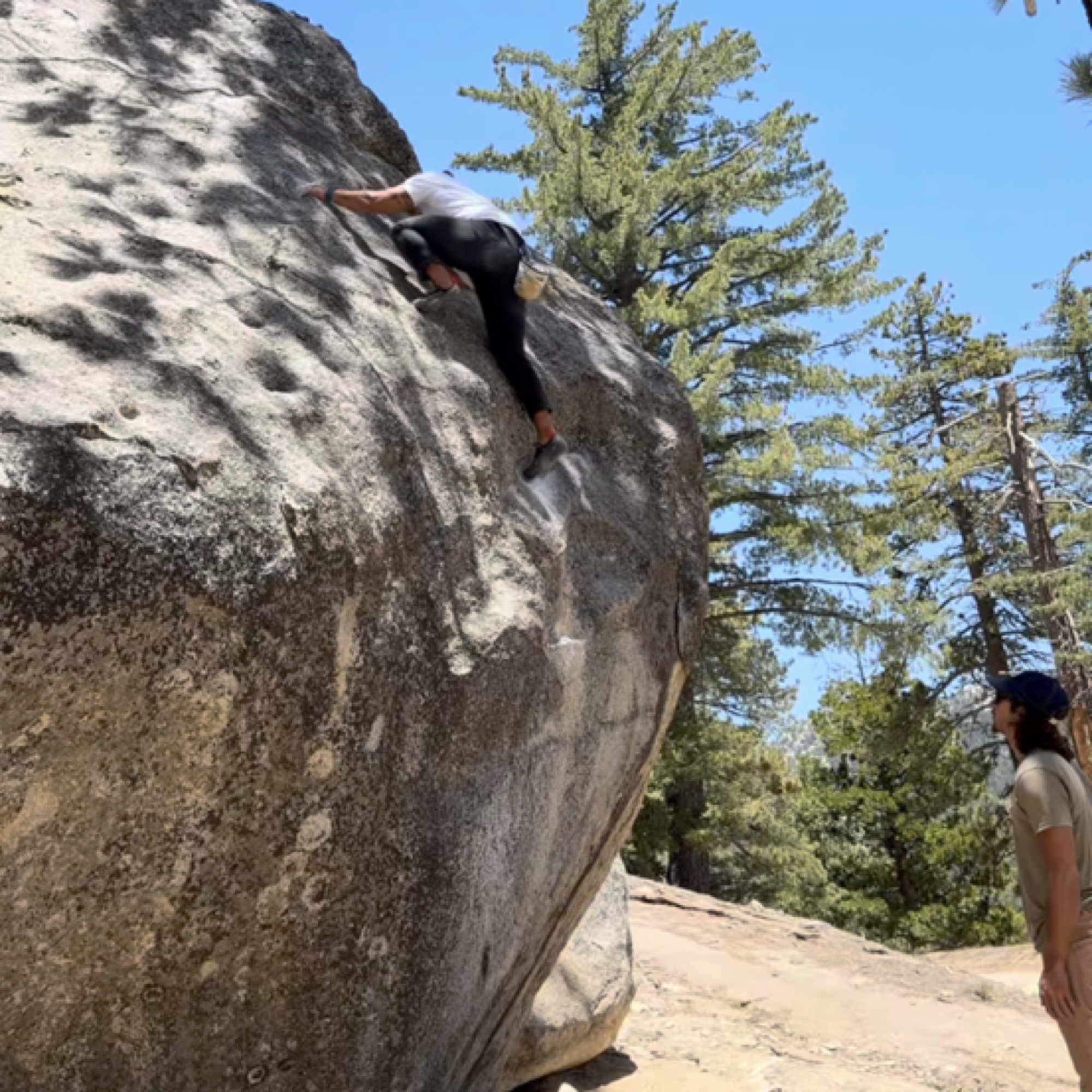 Climbing Beta video of climbers on Gym Problem v2 in Black Mountain with undefined beta videos in KAYA, the climber's app - where climbers can log and track their ascents, progress, and connect with their local gym and outdoor climbing community.