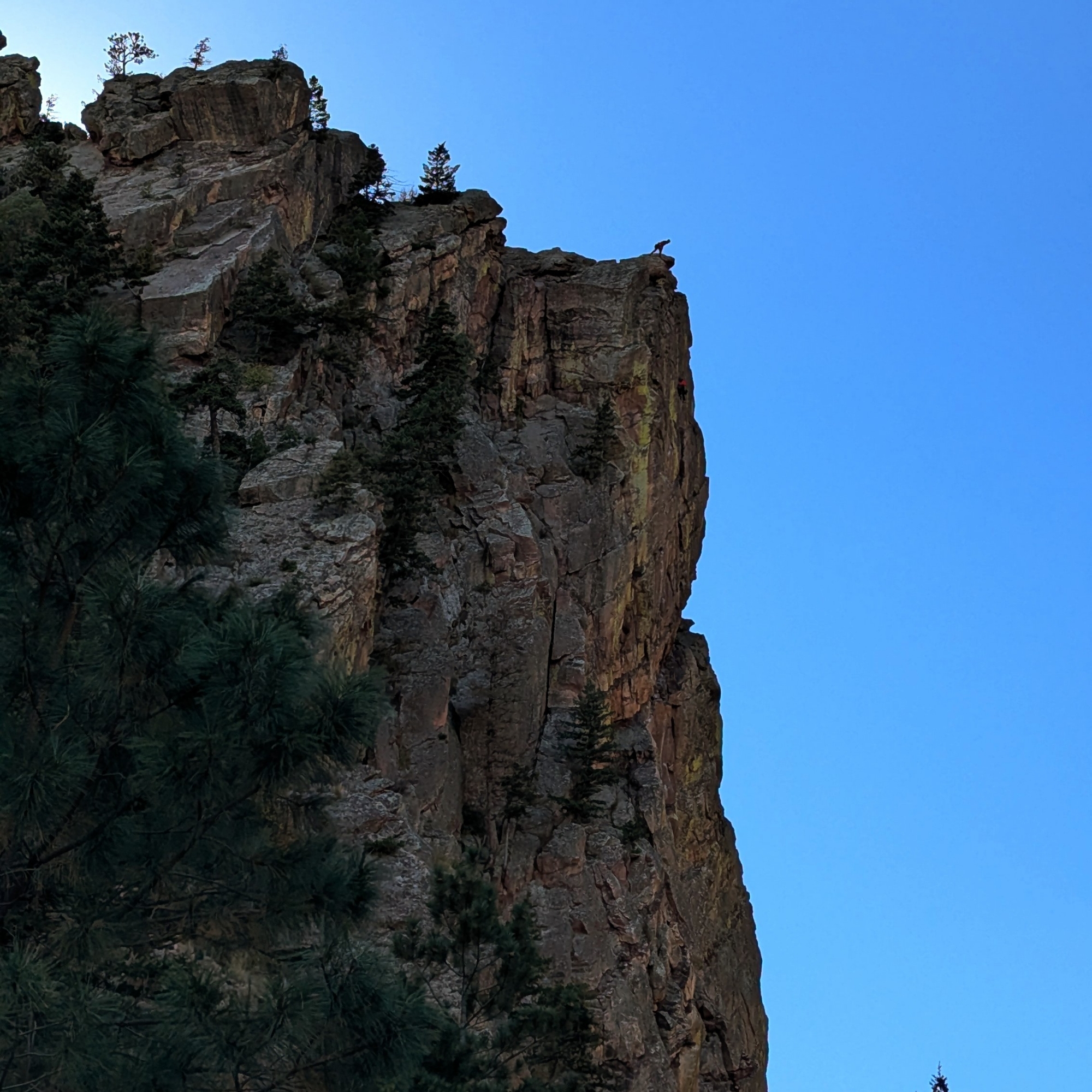 Climbing Beta video of climbers on The Bastille Crack 5.8 in Eldorado Canyon with undefined beta videos in KAYA, the climber's app - where climbers can log and track their ascents, progress, and connect with their local gym and outdoor climbing community.