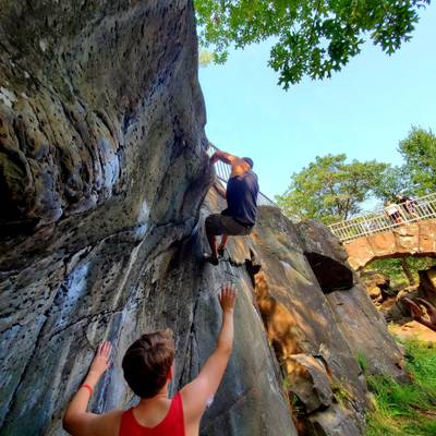 Spider Tracks v3, Taylors Falls - Beta Video from ClimbCrewDad