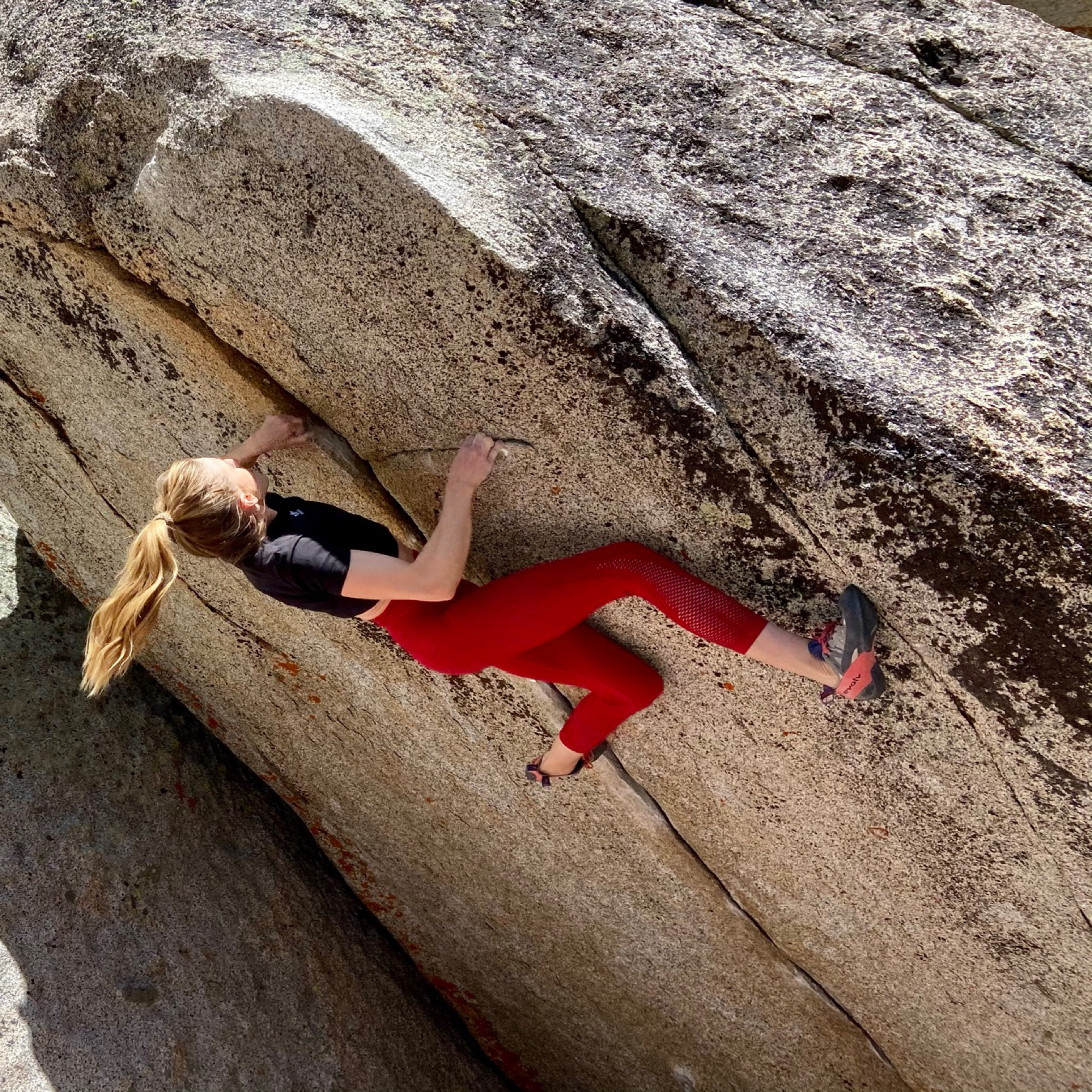 Climbing Beta video of climbers on Somewhere in Time v12 in Tramway with undefined beta videos in KAYA, the climber's app - where climbers can log and track their ascents, progress, and connect with their local gym and outdoor climbing community.