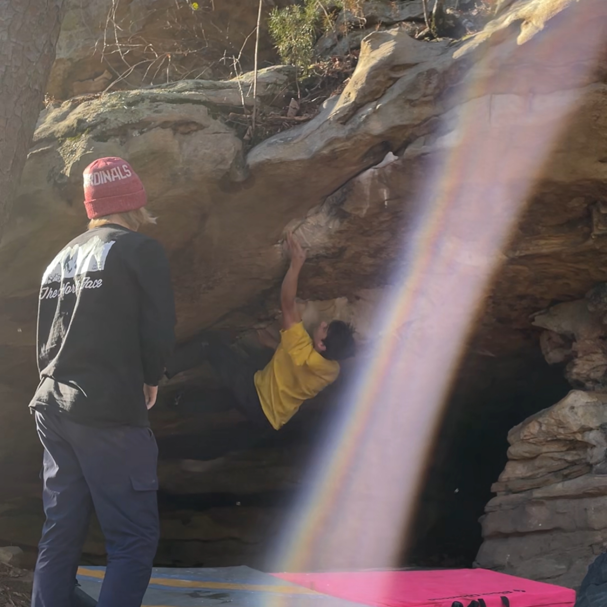 Climbing Beta video of climbers on Gross Roof v10 in Pep Boys with undefined beta videos in KAYA, the climber's app - where climbers can log and track their ascents, progress, and connect with their local gym and outdoor climbing community.