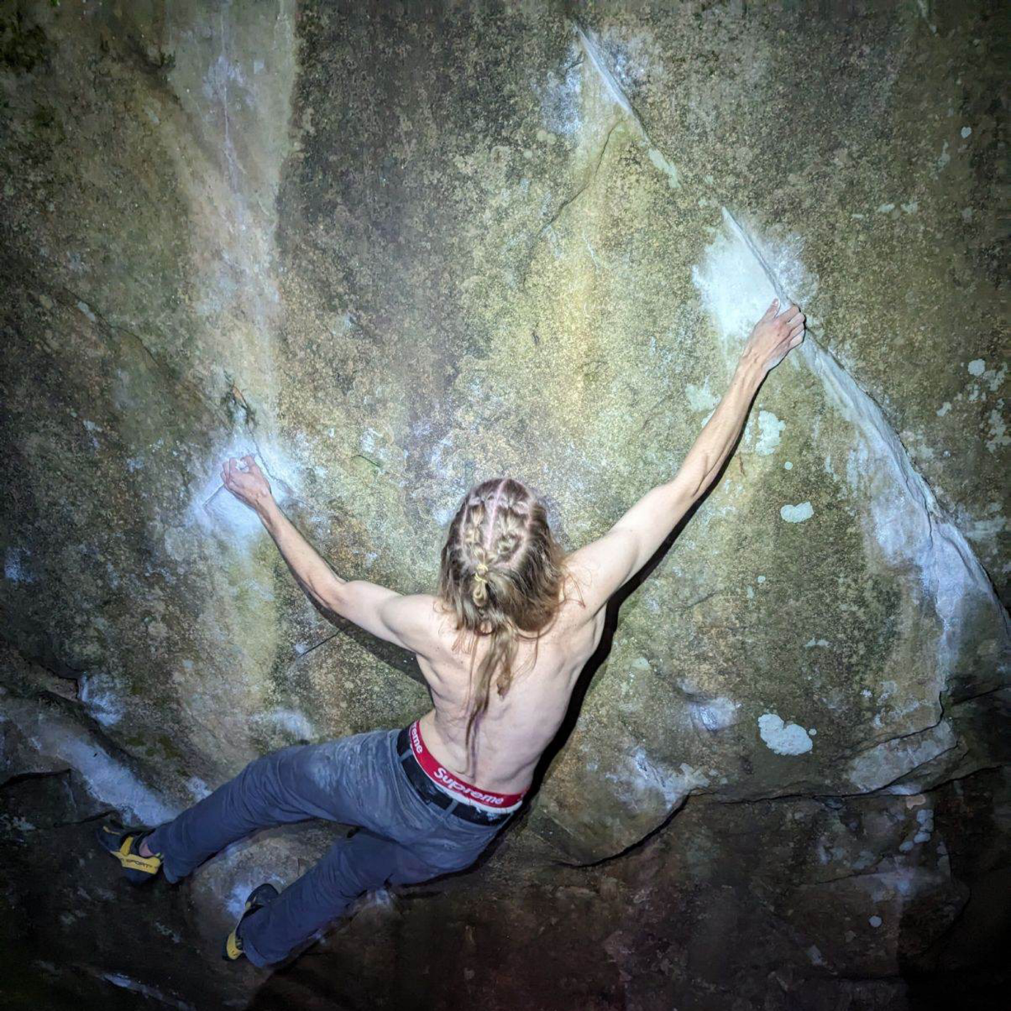 Climbing Beta video of climbers on Moondye Stand v5 in Horseshoe Canyon Ranch with undefined beta videos in KAYA, the climber's app - where climbers can log and track their ascents, progress, and connect with their local gym and outdoor climbing community.