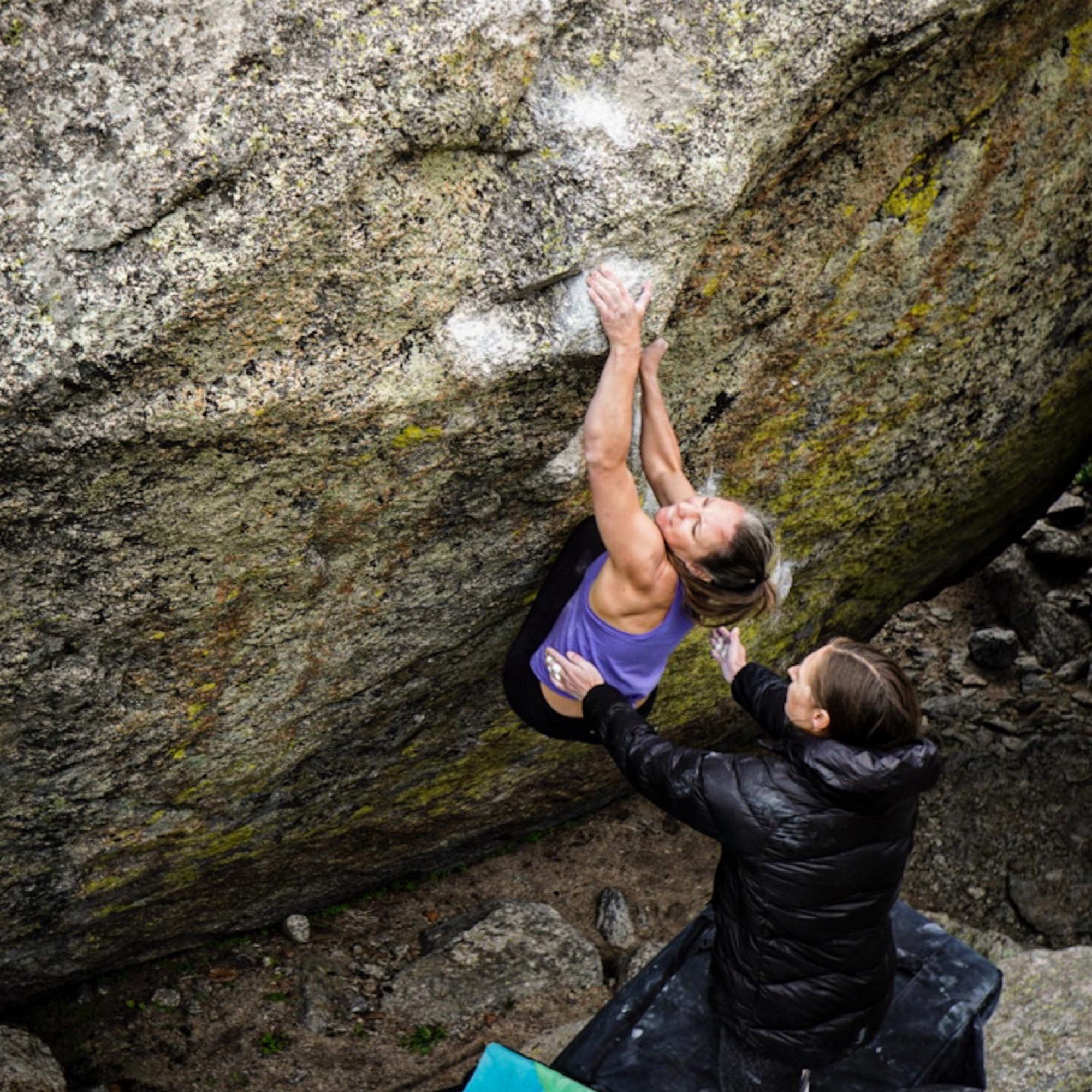 Climbing Beta video of climbers on Bull Run v7 in Lincoln Lake with undefined beta videos in KAYA, the climber's app - where climbers can log and track their ascents, progress, and connect with their local gym and outdoor climbing community.
