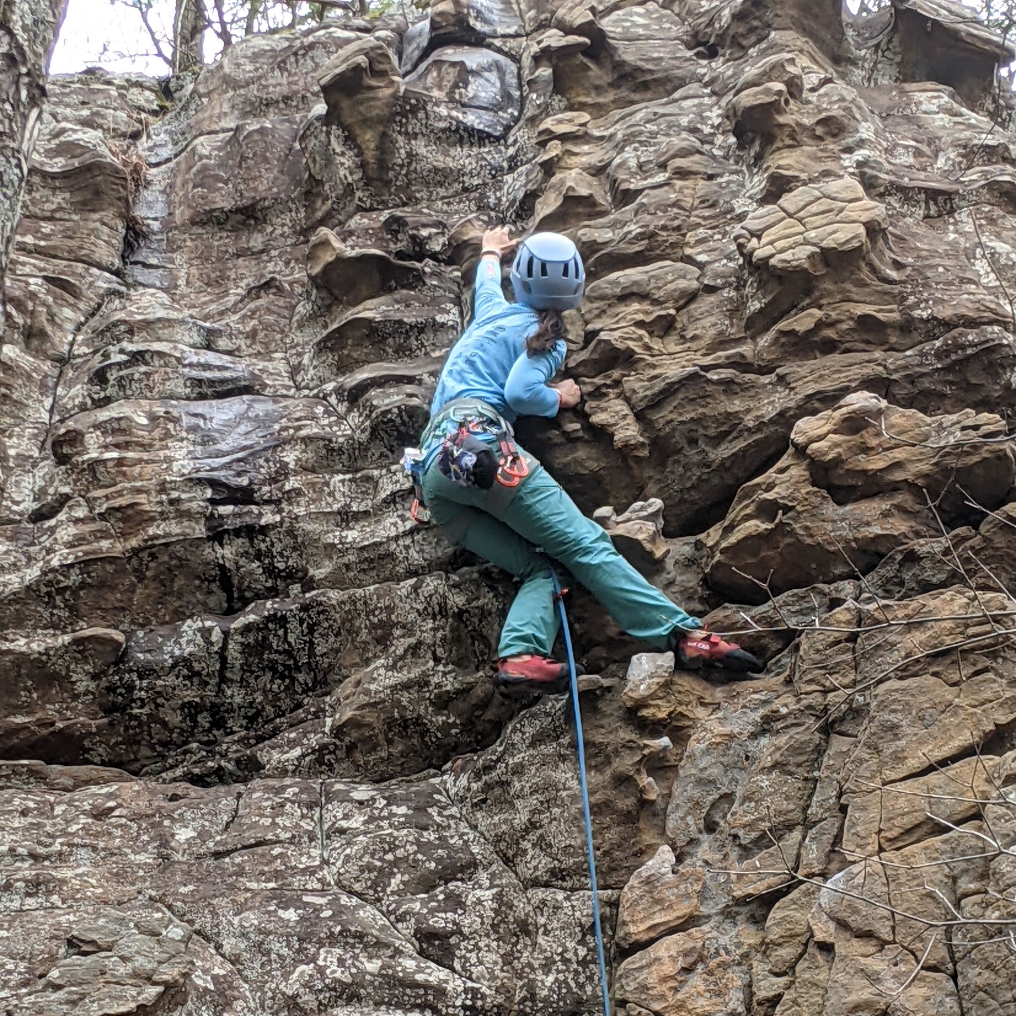 Climbing Beta video of climbers on Green Goblin 5.8 in Horseshoe Canyon Ranch with undefined beta videos in KAYA, the climber's app - where climbers can log and track their ascents, progress, and connect with their local gym and outdoor climbing community.
