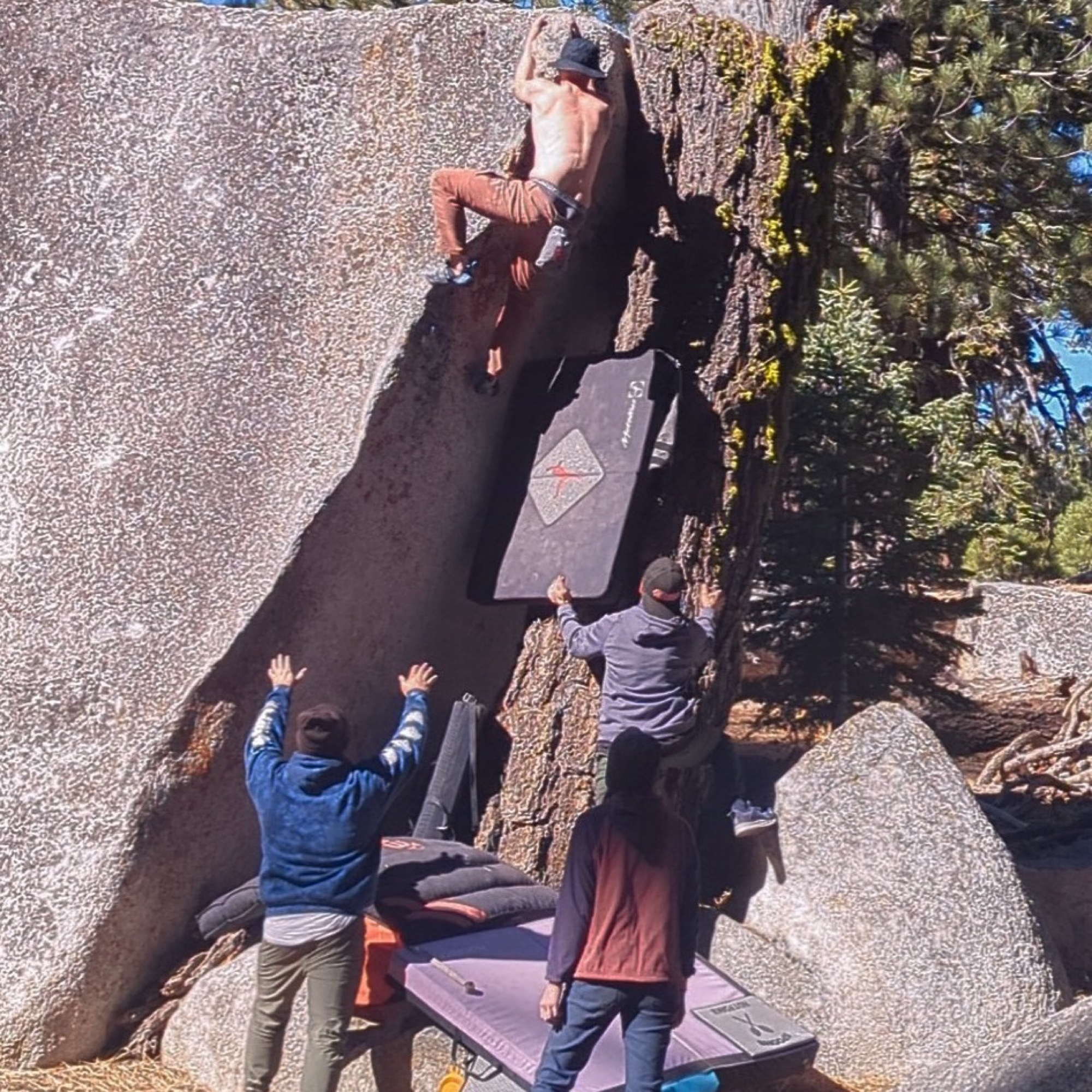 Climbing Beta video of climbers on Coalition Arete v1 in Black Mountain with undefined beta videos in KAYA, the climber's app - where climbers can log and track their ascents, progress, and connect with their local gym and outdoor climbing community.