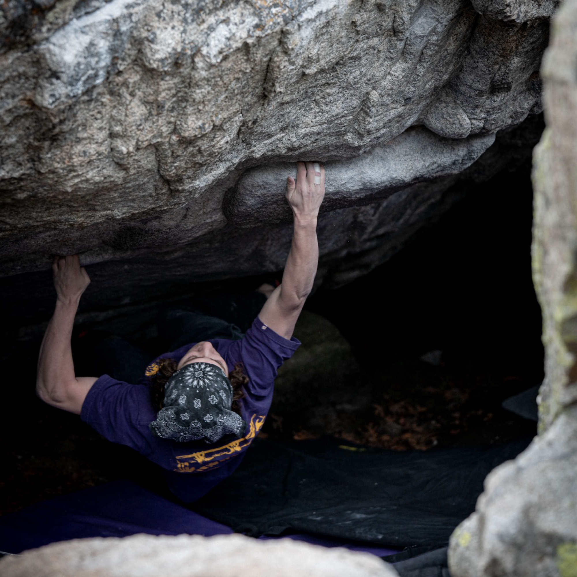 Climbing Beta video of climbers on ACAB v9 in Little Cottonwood Canyon with undefined beta videos in KAYA, the climber's app - where climbers can log and track their ascents, progress, and connect with their local gym and outdoor climbing community.