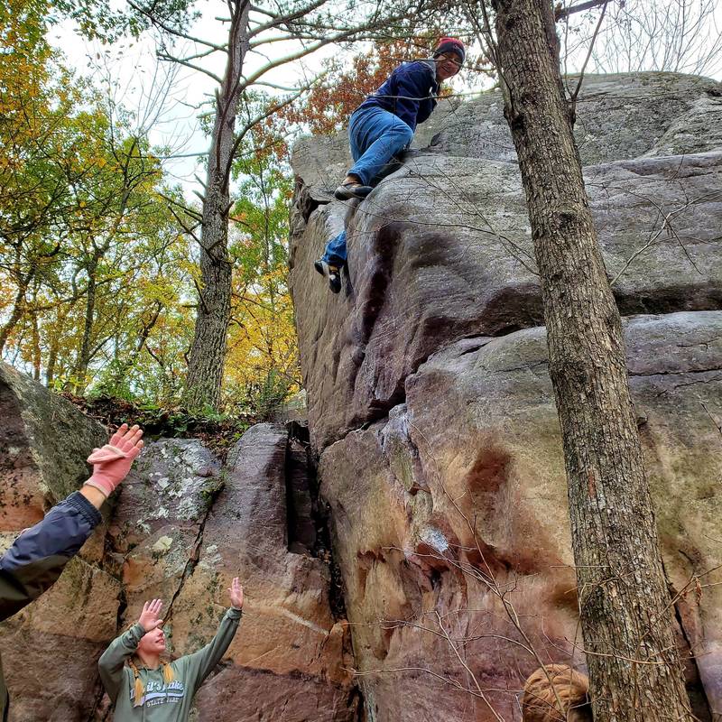 Tall Boy v1, Devil's Lake - Beta Video from ClimbCrewDad