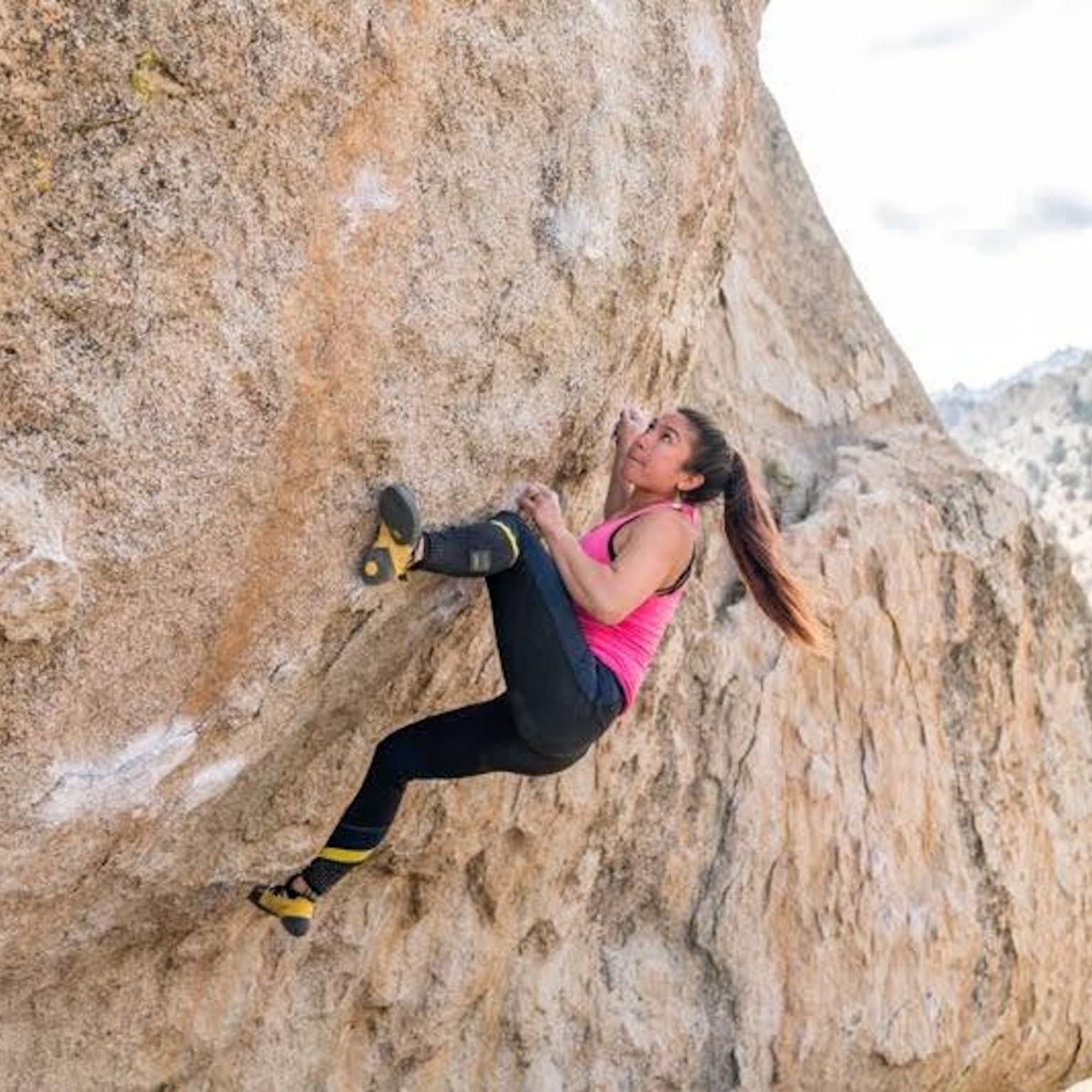 Climbing Beta video of climbers on High Plains Drifter v7 in Bishop with undefined beta videos in KAYA, the climber's app - where climbers can log and track their ascents, progress, and connect with their local gym and outdoor climbing community.
