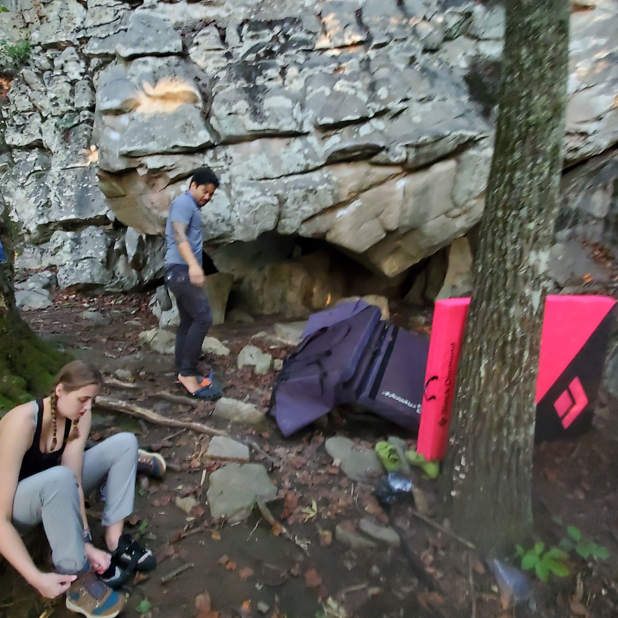 Climbing Beta video of climbers on The Pancake Mantel v2 in Stone Fort with undefined beta videos in KAYA, the climber's app - where climbers can log and track their ascents, progress, and connect with their local gym and outdoor climbing community.