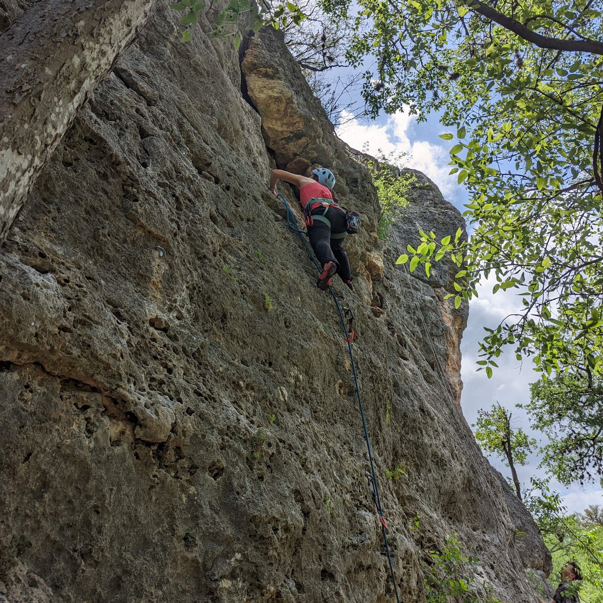 Climbing Beta video of climbers on Flakey Tigress 5.8 in Reimer's Ranch with undefined beta videos in KAYA, the climber's app - where climbers can log and track their ascents, progress, and connect with their local gym and outdoor climbing community.