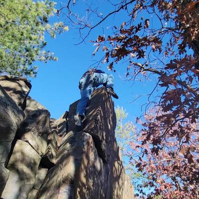Bushman v0, Taylors Falls - Beta Video from ClimbCrewDad