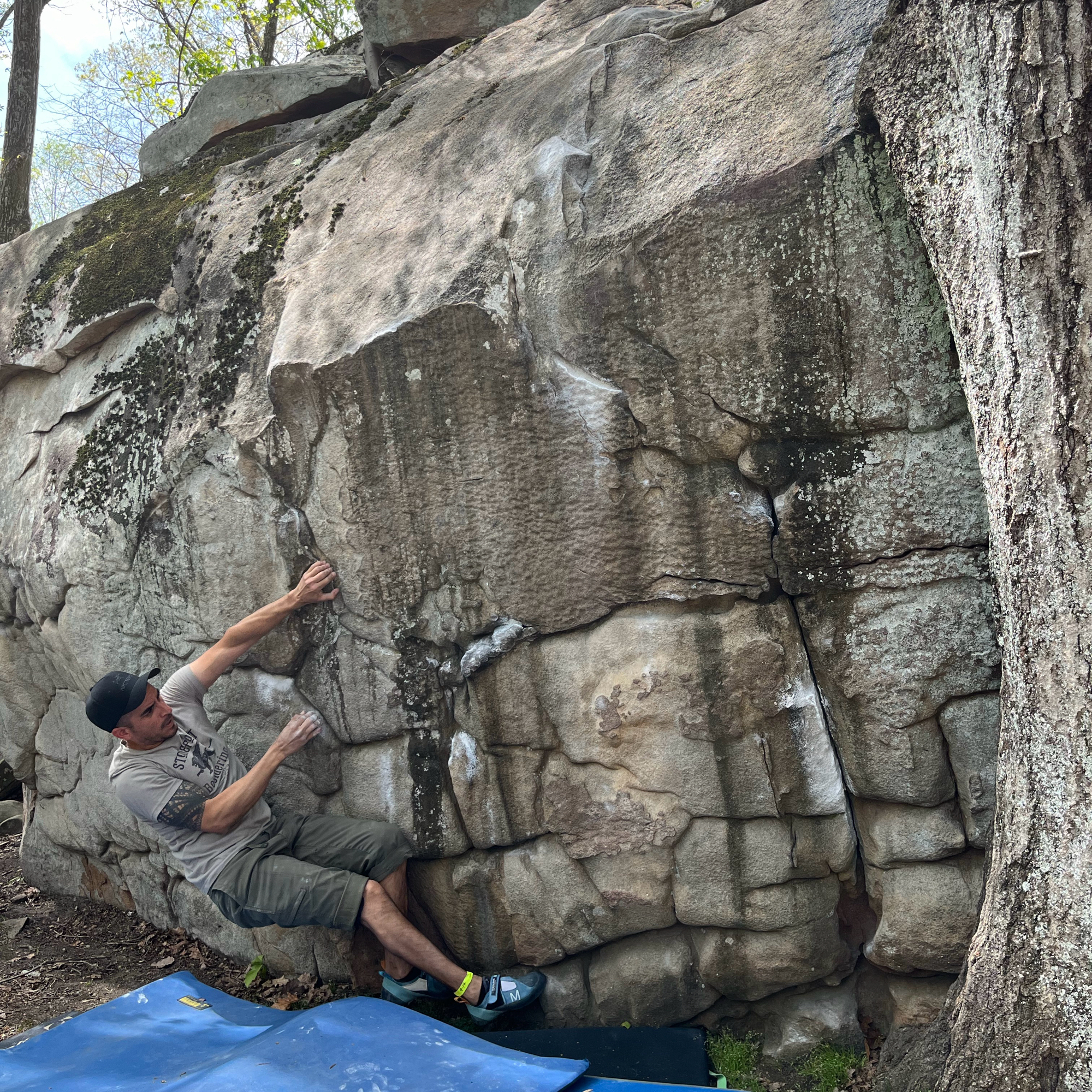 Climbing Beta video of climbers on Poison Ivy v5 in Stone Fort with undefined beta videos in KAYA, the climber's app - where climbers can log and track their ascents, progress, and connect with their local gym and outdoor climbing community.
