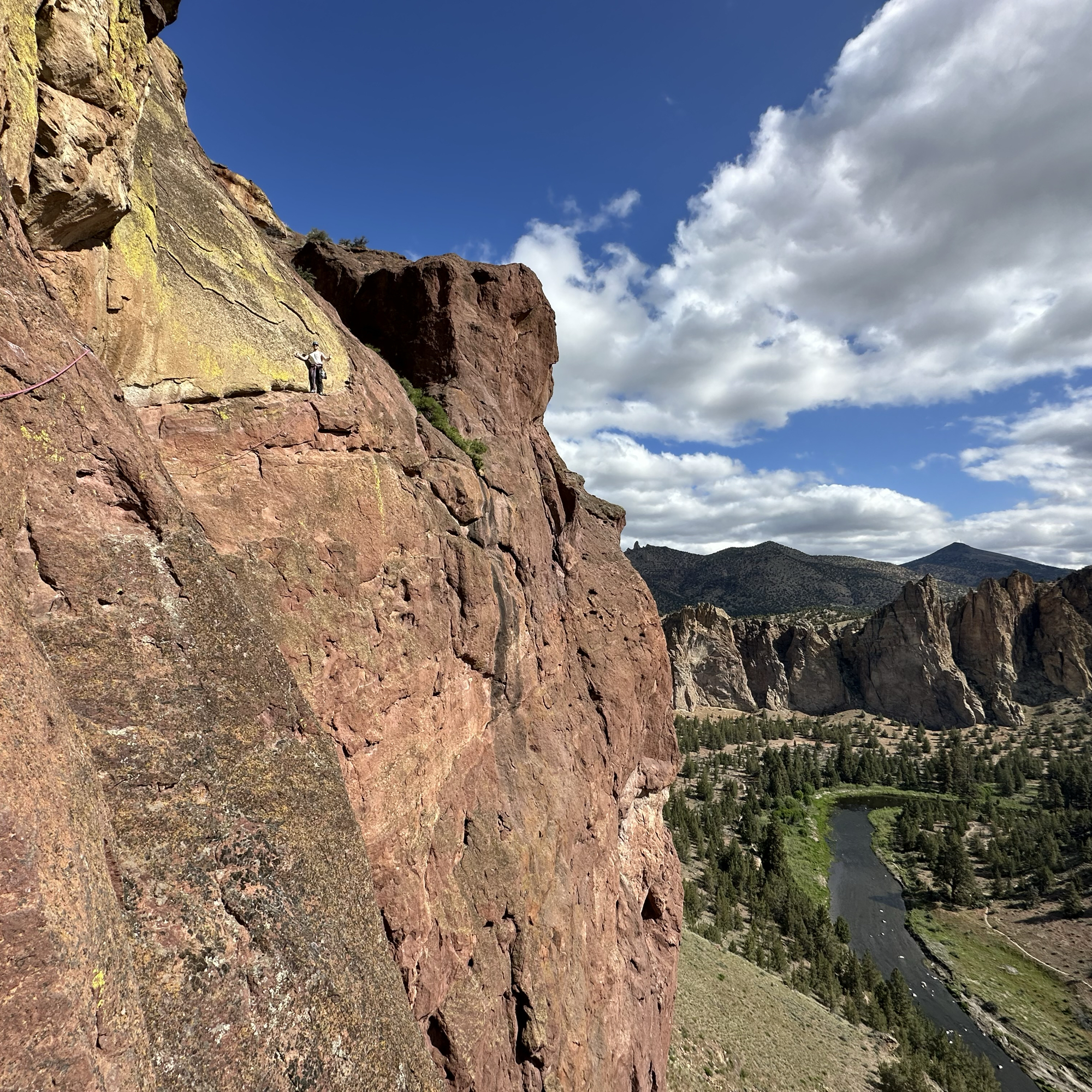 Climbing Beta video of climbers on Dirty Pinkos 5.10a in Smith Rock with undefined beta videos in KAYA, the climber's app - where climbers can log and track their ascents, progress, and connect with their local gym and outdoor climbing community.