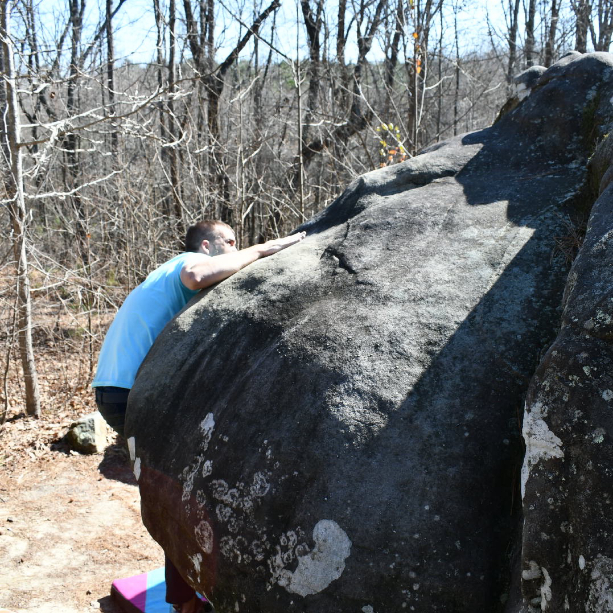 Climbing Beta video of climbers on Lowdown v4 in Horse Pens 40 with undefined beta videos in KAYA, the climber's app - where climbers can log and track their ascents, progress, and connect with their local gym and outdoor climbing community.