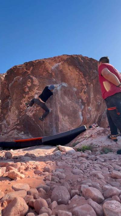 Fluffer v2, Red Rock - Beta Video from climberlenard