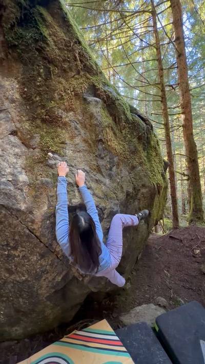 Shark Tooth v4, Miller River - Beta Video from tiffboulderland