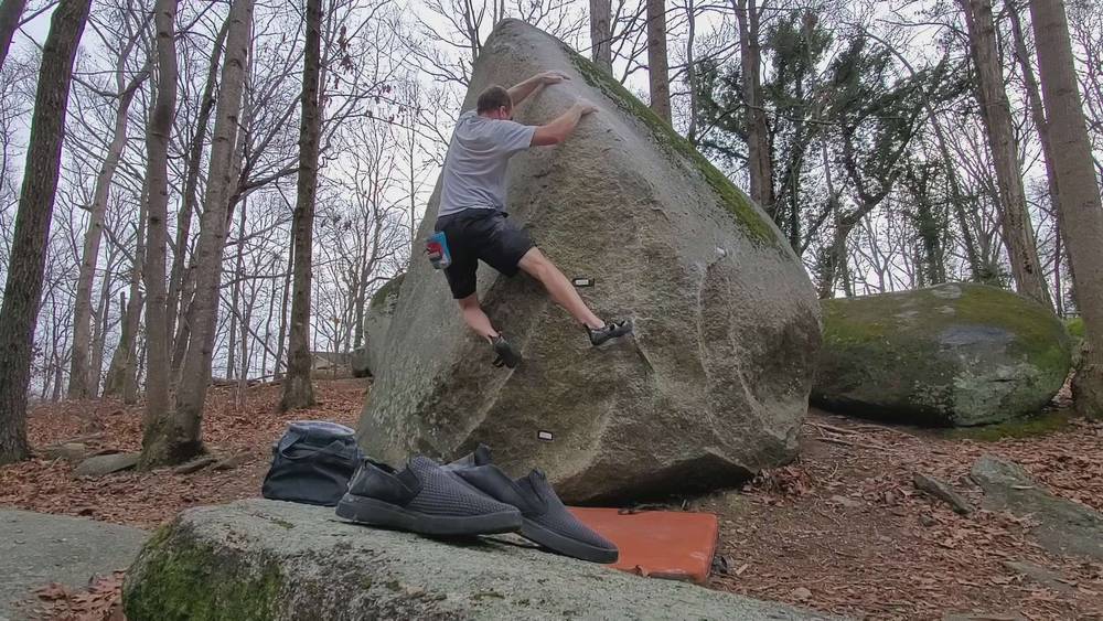 Bob's Arête Sit v6, Boat Rock - Beta Video from JohnMcCauley