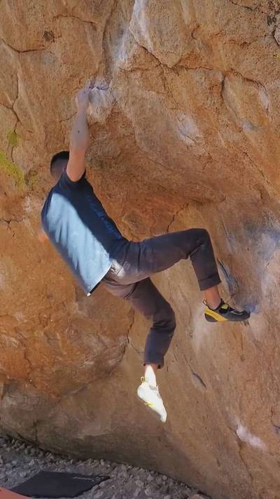 Go Granny Ho v7, Bishop - Beta Video from drjeffclimbs