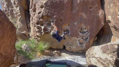 Beefy Reef Traverse v3, Hueco Tanks - Beta Video from marky.mark
