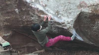 Cain and Ankle v8, Holy Boulders - Beta Video from dan_fu_climbs