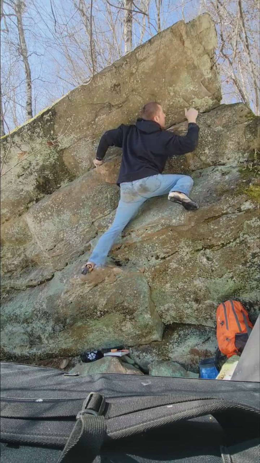 Honeysuckle Heavy v2, Sandstone - Beta Video from ClimbCrewDad