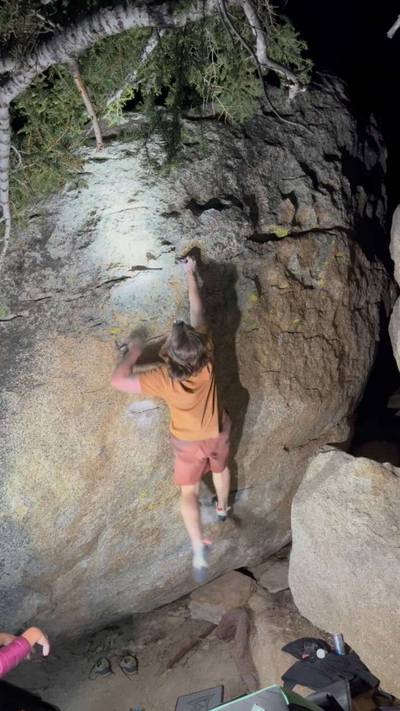 Red Spark v6, Tramway - Beta Video from peterclimbs