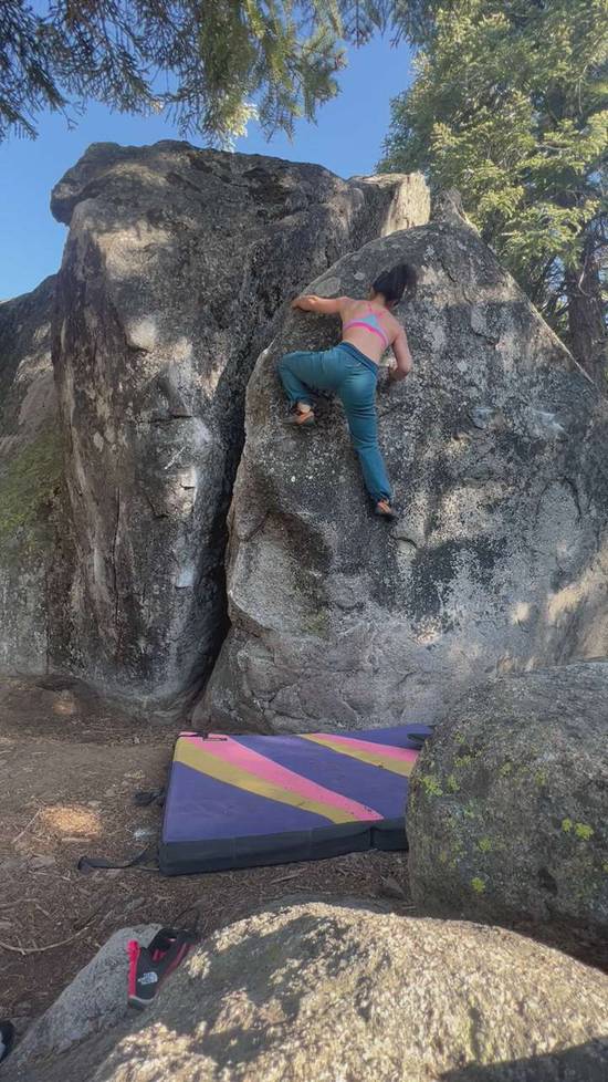 Ledge Warmup vB, Lake Tahoe - Beta Video from kimbo