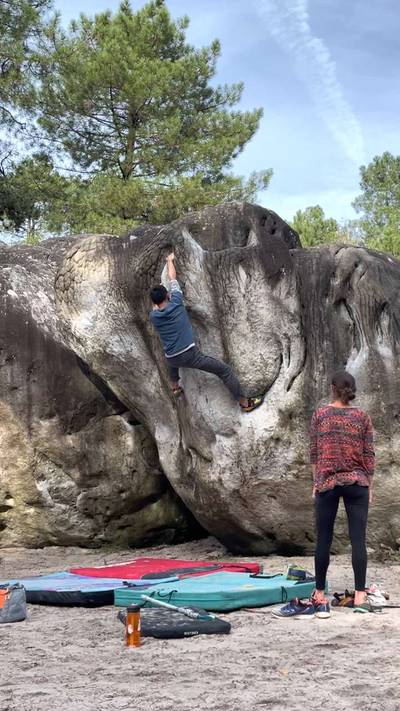La Voie Michaud v5, Fontainebleau - Beta Video from bobheadxi
