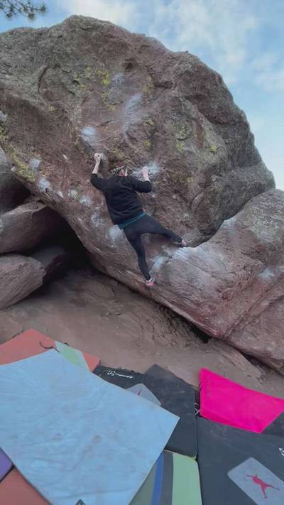 First Overhang v6, Flagstaff Mountain, CO - Beta Video from spacecadetalexx