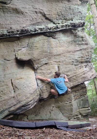 George Washington's Nose v4, Coopers Rock - Beta Video from Pebble___Wrestler