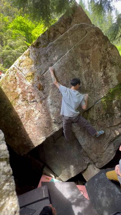 Diamond Engagement v6, Miller River - Beta Video from climb_ryan