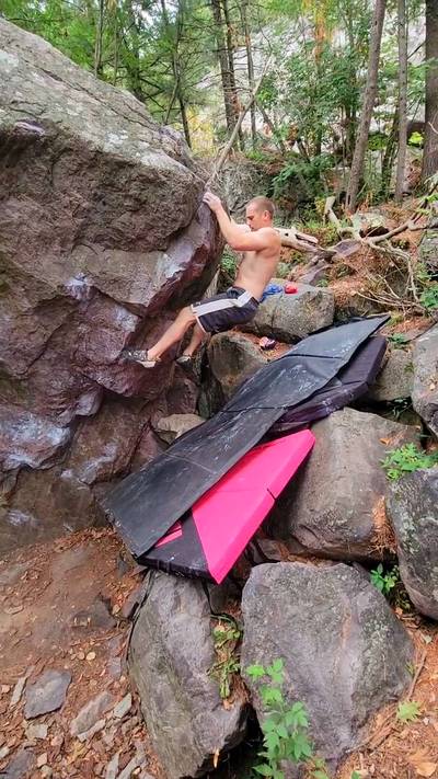 Moo Stache v5, Devil's Lake - Beta Video from ClimbCrewDad
