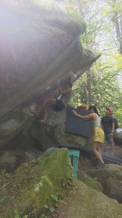 Lost World Overhang v2, Squamish - Beta Video from KingDyno