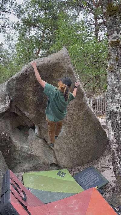 La Narine v3, Fontainebleau - Beta Video from shanslowclimbs
