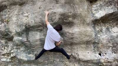 Fire in the Belly aka Brush Stroke v5, Rogers Park - Beta Video from jacksonclimbss
