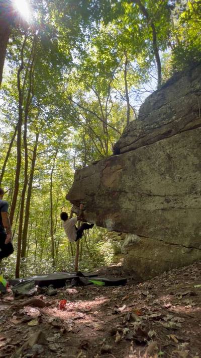 Bro-ner v6, New River Gorge - Beta Video from lilhomieinthecut