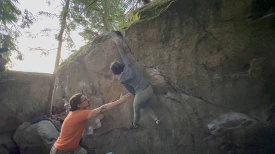 Seam Problem v1, Squamish - Beta Video from TiffaClimbs