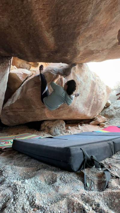 Campus Problem v5, Red Rock - Beta Video from kimikoclimbs