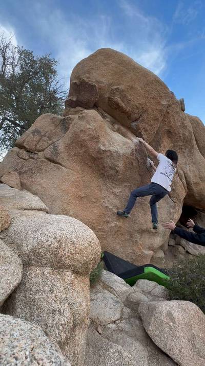 Yabba Dabba Don't v4, Joshua Tree - Beta Video from tiffboulderland