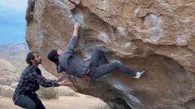 Cave Route v6, Bishop - Beta Video from emilyspowis