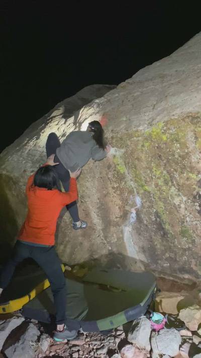 Cocaine Triceps v4, Red Rock - Beta Video from annaclimbing