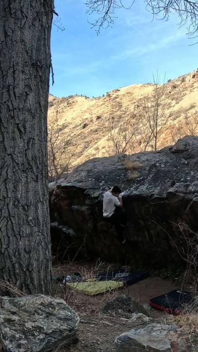 Pavol Line 2 v5, Clear Creek Canyon - Beta Video from ian.climbs